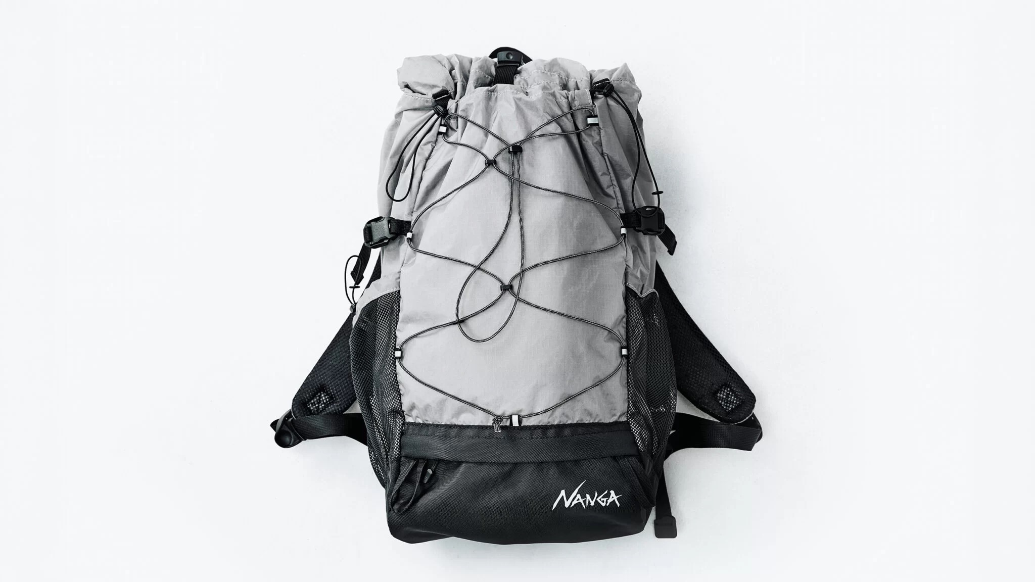 NANGA Fibermax TUL BACKPACK・グレー・白背景