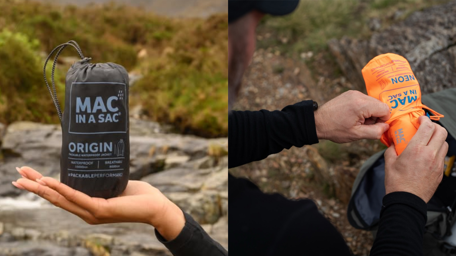 手のひらに収まるMAC IN A SAC Originの収納サック