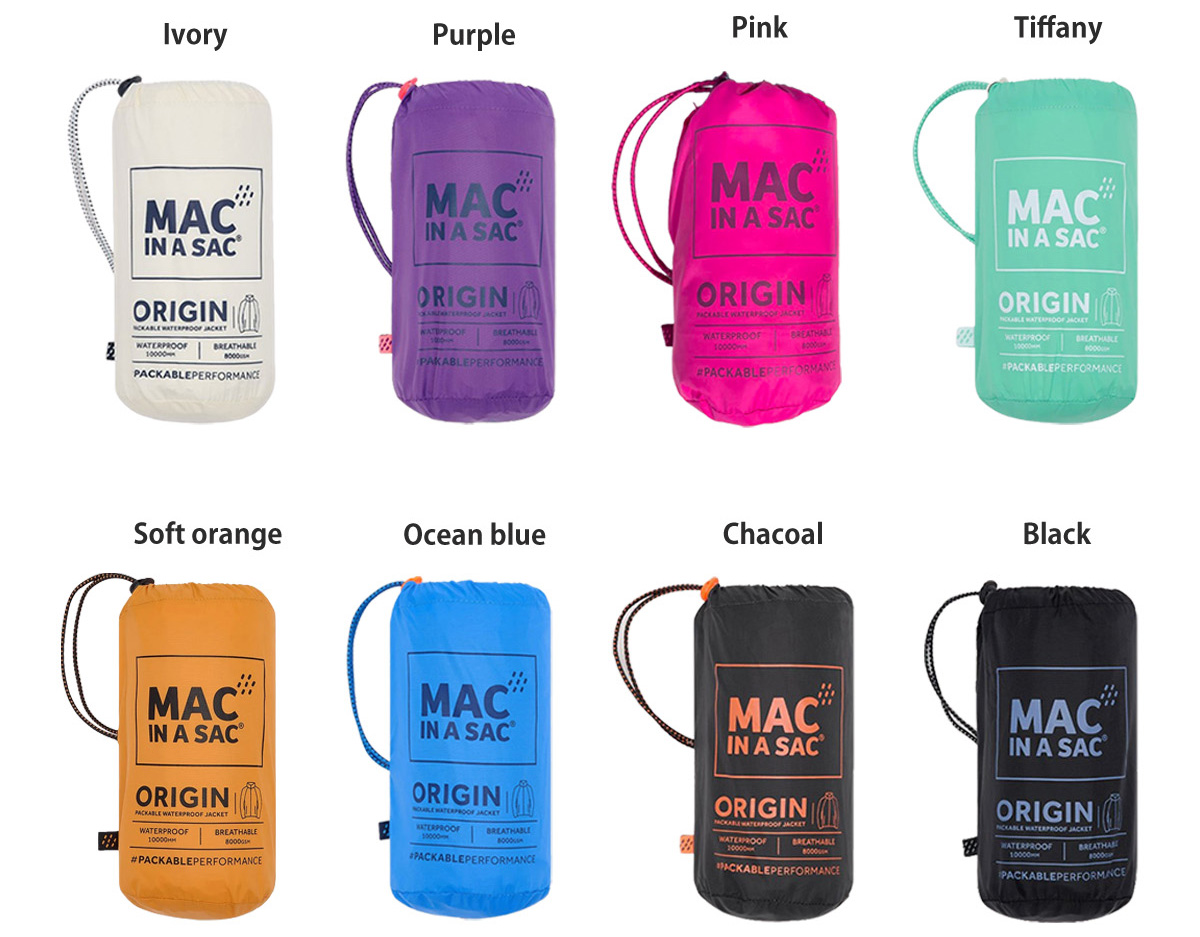 MAC IN A SAC Origin Waterproof Jacketの8色カラー展開