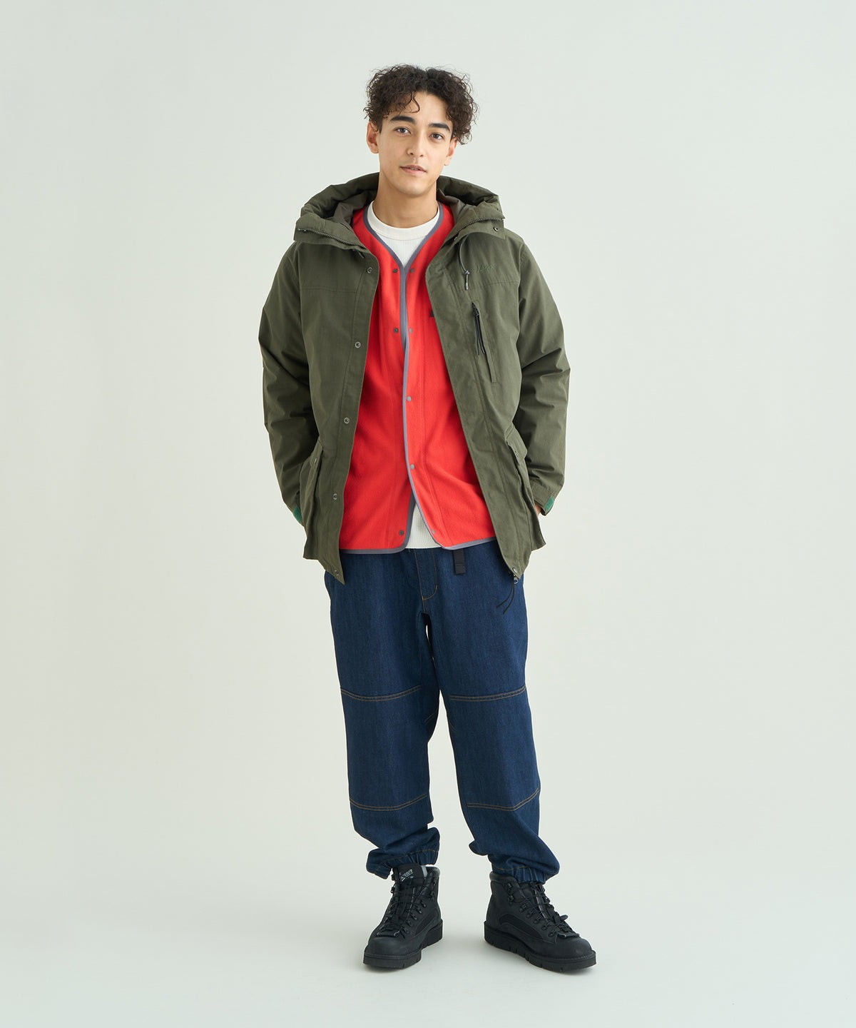 NANGA ヒノックダウン 3イン1 ジャケット 着用（KHA）